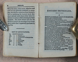 Smallest English Dictionary in the World. Bryce, David & Son. Glasgow. Circa 1896.>>Scarce miniature promo for world's largest bookshop in 1896<<