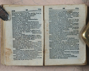 Smallest English Dictionary in the World. Bryce, David & Son. Glasgow. Circa 1896.>>Scarce miniature promo for world's largest bookshop in 1896<<