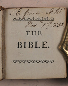 Thumb Bible. Verbum Sempiternum. Longman and co. London. 1850.
