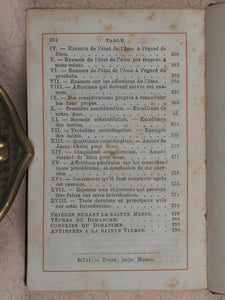 François de Sales. Introduction à la Vie Dévote. [France]. 1890. Highly unusual miniature bookcase.