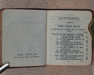 Imitation of Christ, Four Books by Thomas a Kempis, revised translation. Frowde, Henry. London. 1895.