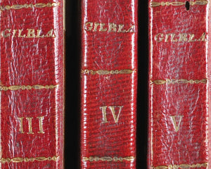 Le Sage, Alain René. Histoire de Gil Blas de Santillane. Fournier Fils. Rue des Rats. No. 3, près celle Galande. Paris 1804.
