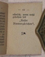 Load image into Gallery viewer, Reichner, Klara. Unser Zimmer Gärtchen. [Weise, Gustav, Stuttgart. 1885].
