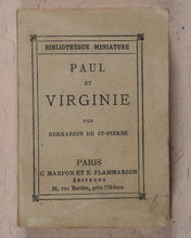 Load image into Gallery viewer, Saint-Pierre, Henri Bernardin de. Paul et Virginie. Marpon, C. et Flammarion, E. 26, rue Racine, près de l&#39;Odéon. Paris. Circa 1892.
