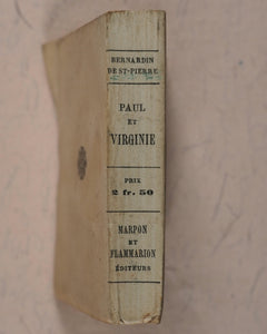 Saint-Pierre, Henri Bernardin de. Paul et Virginie. Marpon, C. et Flammarion, E. 26, rue Racine, près de l'Odéon. Paris. Circa 1892.