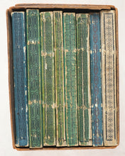 Load image into Gallery viewer, Miniature library of classical literature. Kaspar van Baerle, George Buchanan, Jacob Cats, Joannes Nicolai Secundus, John Owen, Helius Eobanus Hessus, &amp; Marco Girolamo Vida. Carl Poppo Fröbel. Rudophopoli [Rudolstadt].1820.
