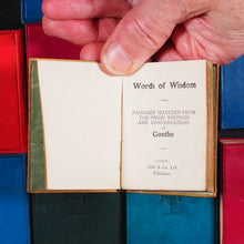 Load image into Gallery viewer, Goethe, Johann Wolfgang.Words of Wisdom. Passages Selected from the Prose Writings and Conversations of Goethe.	Hills &amp; Co. Ye St. Luke's Press.	London. Circa 1910.
