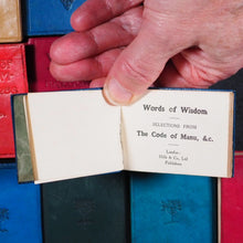 Load image into Gallery viewer, Words of Wisdom. Selections from the Code of Manu, Hills &amp; Co. Ye St. Luke's Press. London. Circa 1920.
