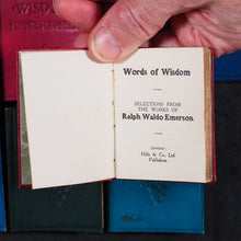 Load image into Gallery viewer, Emerson, Ralph Waldo. Words of Wisdom. Selections from the Works of Ralph Waldo Emerson. Hills &amp; Co. Ye St. Luke's Press. London. Circa 1910.
