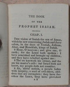 Old Testament. Book of the Prophet Isaiah. Nisbet, James. London. 1833.