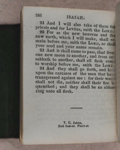 Old Testament. Book of the Prophet Isaiah. Nisbet, James. London. 1833.