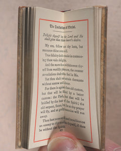 Imitation of Christ. Thomas a Kempis. Odd minutes with the Imitation of Christ. Selections by Dr Lindsay. Tartan. Bryce, David & Son. Glasgow. Circa 1890.