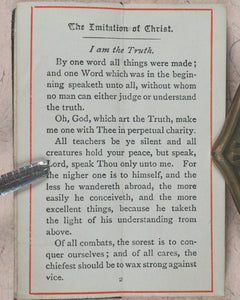 Imitation of Christ. Thomas a Kempis. Odd minutes with the Imitation of Christ. Selections by Dr Lindsay. Bryce, David & Son. Glasgow. Circa 1890.