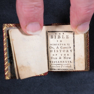 Bible in Miniature; or, a concise history of the Old & New Testaments. London printed [London]. 1795.