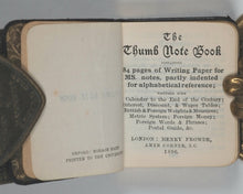 Load image into Gallery viewer, Thumb Note Book. Frowde, Henry. [London]. 1896.
