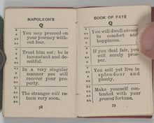 Load image into Gallery viewer, Napoleon's Book of Fate. Bryce, David &amp; Son. Frederick A. Stokes Co. Glasgow and New York. 1905.

