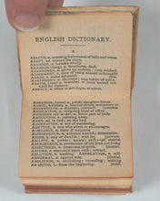 Load image into Gallery viewer, Bryce's Thumb English Dictionary, comprising:besides the ordinary and newest words in the language, short explanations of a large number of scientific, philosophical, literary and technical terms Bryce, David &amp; Son. Glasgow. 1892.

