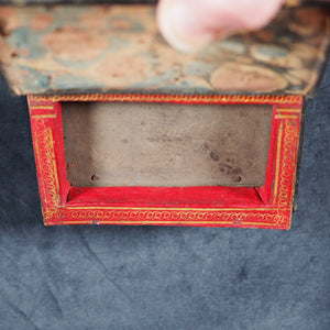 Miniature book keepsafe  or antique book box. [London?]. 1820.