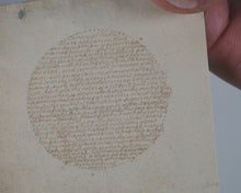 Load image into Gallery viewer, Microcalligraphy. [Publius Lentulus,President In Judea In The Reign Of Tiberius Caesar, To The Senate Of Rome]. [1798].
