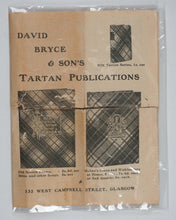 Load image into Gallery viewer, Catalogue. David Bryce &amp; Son's Tartan Publications. Bryce &amp; Son. 133, West Campbell Street.  Glasgow. Circa 1905.
