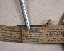 Load image into Gallery viewer, Illustrierte Briefmarkensprache für Liebende n. Verlobte. [Germany]. Circa 1900.
