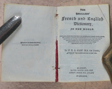 Load image into Gallery viewer, Smallest French And English Dictionary In The World. Gasc, F.E.A. (editor). 1896
