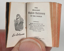 Load image into Gallery viewer, Bryce, David &amp; Son. Glasgow. Advertising. Smallest English Dictionary in the World. Sydney Curio Shop promotional. Circa 1896.
