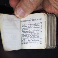 Load image into Gallery viewer, Book of Common Prayer and Administration of the Holy Communion According to the Use of the Church of England. Eyre &amp; Spottiswoode Bible Warehouse Limited. 23, Paternoster Row, E.C. London, Edinburgh and New York. [1903]. Silver plaque.
