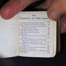 Load image into Gallery viewer, Book of Common Prayer and Administration of the Holy Communion According to the Use of the Church of England. Eyre &amp; Spottiswoode Bible Warehouse Limited. 23, Paternoster Row, E.C. London, Edinburgh and New York. [1900].  Silver plaque.
