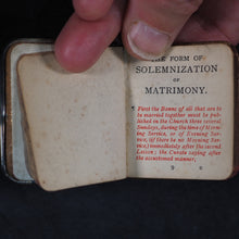 Load image into Gallery viewer, Form Of Solemnization Of Matrimony. Eyre &amp; Spottiswoode. His Majesty's Printers. 33, Paternoster Row. E.C. London, Edinburgh and New York. Circa 1900. Silver plaque.
