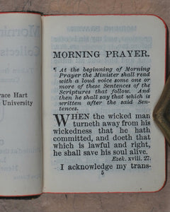 Morning Prayer, Collects and Psalms. Taken from the Book of Common Prayer. University Press. Henry Frowde. Oxford and London. Circa 1905.