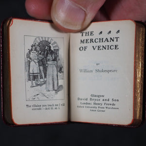 Shakespeare, William. Ellen Terry: A Midsummer Night's Dream, Much Ado About Nothing, Merchant Of Venice, Twelfth Night, The Merry Wives of Windsor. Bryce, David & Son Glasgow. 1904. Five matching volumes.