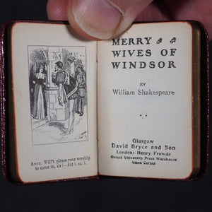 Shakespeare, William. Ellen Terry: A Midsummer Night's Dream, Much Ado About Nothing, Merchant Of Venice, Twelfth Night, The Merry Wives of Windsor. Bryce, David & Son Glasgow. 1904. Five matching volumes.