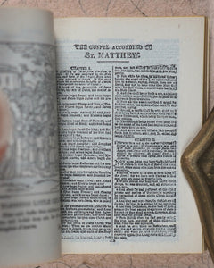 Holy Bible containing Old and New testaments. Translated out of the original tongues. Printed by Authority.  Bryce, David and Son. Glasgow. 1901. Illustrated Miniature Bible.