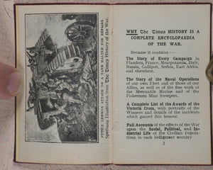 Times illustrated history and encyclopaedia of the war : a war library and work of reference for every British home. [London Times. London. 1919?].