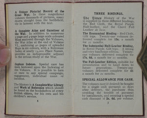 Times illustrated history and encyclopaedia of the war : a war library and work of reference for every British home. [London Times. London. 1919?].