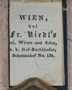 Mignon-Almanach auf das Jahr 1848. Riedl. Schottenhoff No. 136. Wien. 1846.