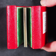 Load image into Gallery viewer, Levitan, Kalman. Miniature Books relating to Postage Stamps. Two volumes. 1983. with, Soliloquy of a Postage Stamp by Ernest W. Brady. Keepsake for Friends. 6 printed pages. 1978. Black Cat Press. Skokie. Illinois. Dos-a-dos-a-dos binding.
