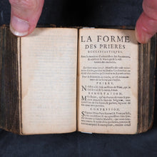 Load image into Gallery viewer, Marot, Clément, and Théodore de Bèze. Les C.L. Pseaumes de David Mis en Rime Françoise [with] La forme des prières ecclésiastiques. 1593. [with] De C.L. Psalmen Davids, Delft, 1594.
