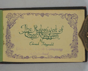 Omar Khayyam. Rubaiyat of  Edward Fitzgerald [translator]. B.K. Khanna & Bros. 158 Harrison Road, Calcutta. Circa 1948.