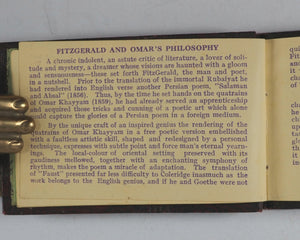 Omar Khayyam. Rubaiyat of  Edward Fitzgerald [translator]. B.K. Khanna & Bros. 158 Harrison Road, Calcutta. Circa 1948.