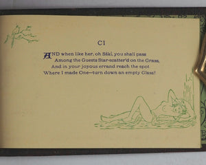 Omar Khayyam. Rubaiyat of  Edward Fitzgerald [translator]. B.K. Khanna & Bros. 158 Harrison Road, Calcutta. Circa 1948.