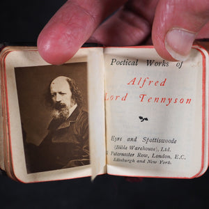 Tennyson, Alfred Lord.& Poetical Works. Eyre and Spottiswoode, (Bible Warehouse), Ltd., 33, Paternoster Row. [London]. Circa 1906.