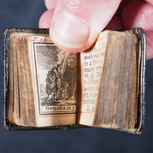 Load image into Gallery viewer, Biblia or a Practical Summary of Old &amp; New Testaments. 1728. Wilkin, R. [London]. 1727. Underlined in red and hand corrected to 1728. Black binding.
