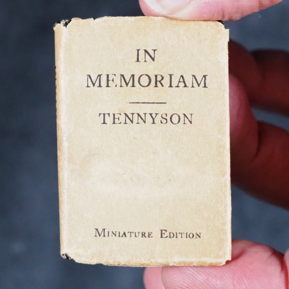 Tennyson, Alfred Lord. In Memoriam. Bryce, David & Son Glasgow. Circa 1905. With dustjacket.