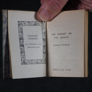 Dickens, Charles Christmas Stories. Birdsall & Sons [Northampton]. Circa 1908. Complete five volume set on original oak book display.