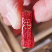 Load image into Gallery viewer, Smallest English Dictionary in the World. &gt;&gt;DE LUXE BRYCE MINIATURE DICTIONARY&lt;&lt; Publication Date: 1900 CONDITION: VERY GOOD
