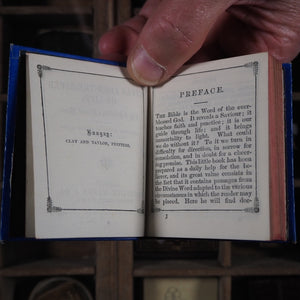 Rills from the river of life : the Christian's closet book : containing a text of scripture and a brief commentary for every day in the year. >>MINIATURE BOOK<<. Publication Date: 1872 CONDITION: VERY GOOD