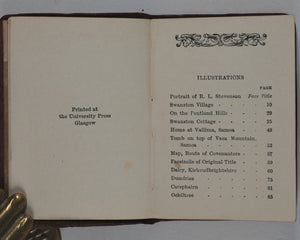 Stevenson, Robert Louis. Pentland Rising: A page of history. 1666. With Memorials of Robert Louis Stevenson. Bryce, David & Son. Glasgow. Circa 1905.
