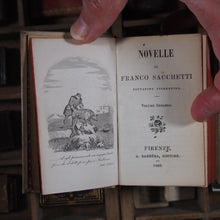 Load image into Gallery viewer, Novelle&gt;&gt;MINIATURE BOOKS WITH OCCULT ASSOCIATION&lt;&lt; Sacchetti, Franco. Publication Date: 1860 CONDITION: VERY GOOD
